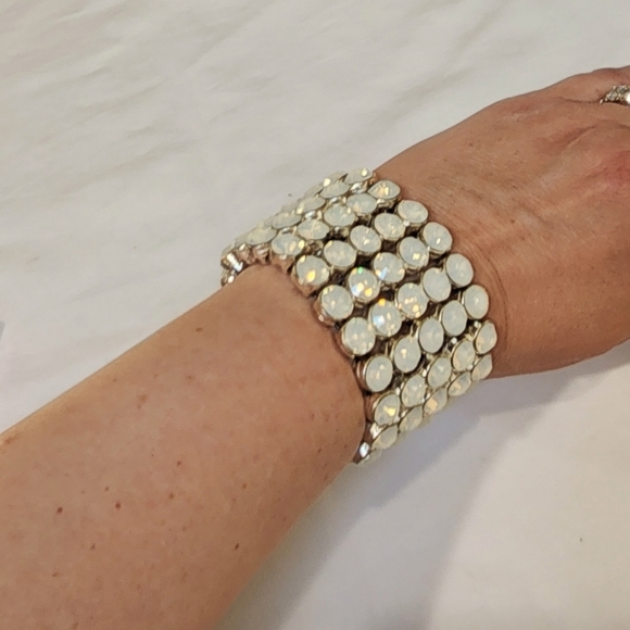Philippe Audibert Rhinestone Stretch Bracelet - Picture 1 of 4